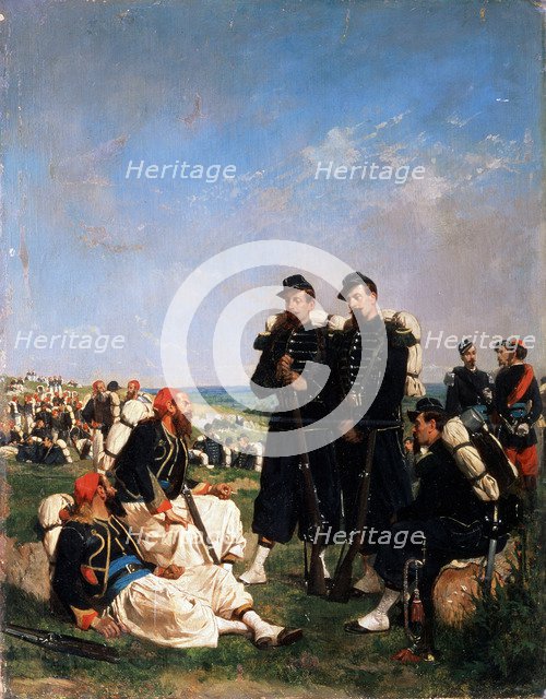 'A French camp near Sevastopol', 19th century. Artist: Paul Alexandre Protais