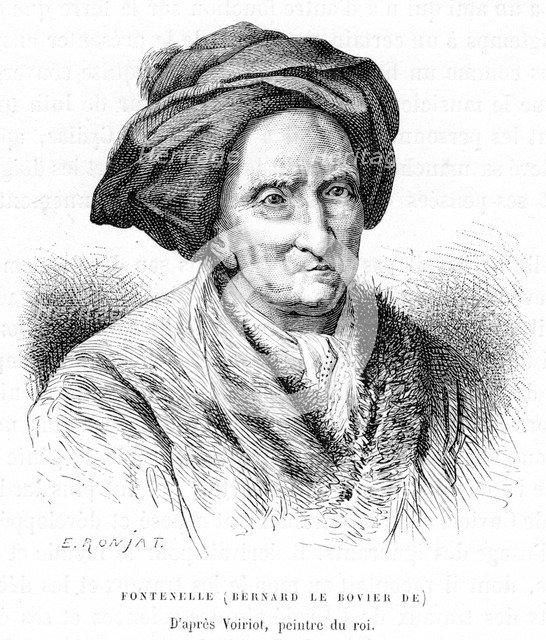 'Bernard le Bovier de Fontenelle', c1870s.Artist: E Ronjat