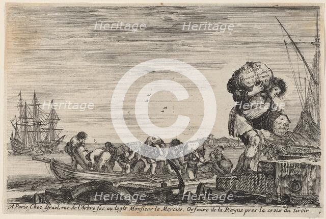 Title Page for "Views of the Ports of the Sea", 1647. Creator: Stefano della Bella.