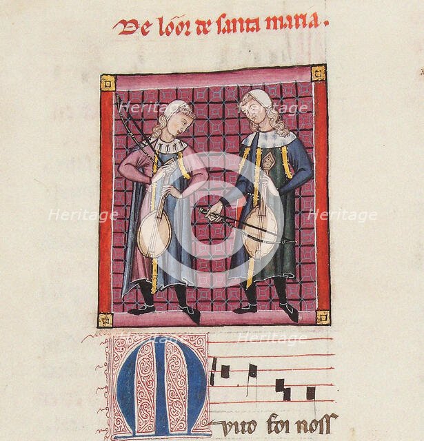 Illustration from the codex of the Cantigas de Santa Maria, c. 1280. Creator: Anonymous.