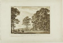 Chirk Castle and c. from Wynnstay Park, 1776. Creator: Paul Sandby.