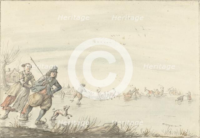 Winter scene, 1661-1693. Creator: Gerrit Grasdorp.