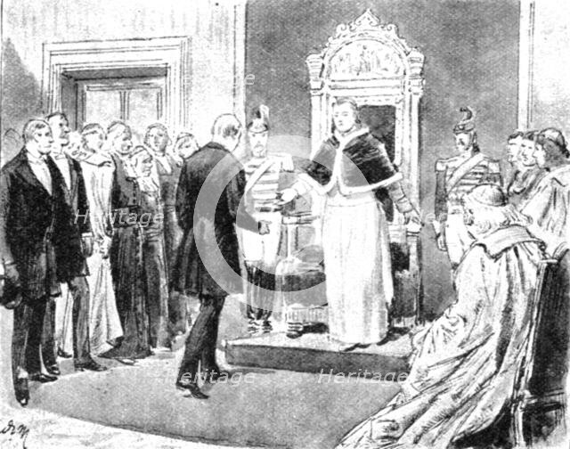 ''H.R.H. The Prince of Wales; A Visit to Pope Pius IX. At Rome', 1891. Creator: Unknown.