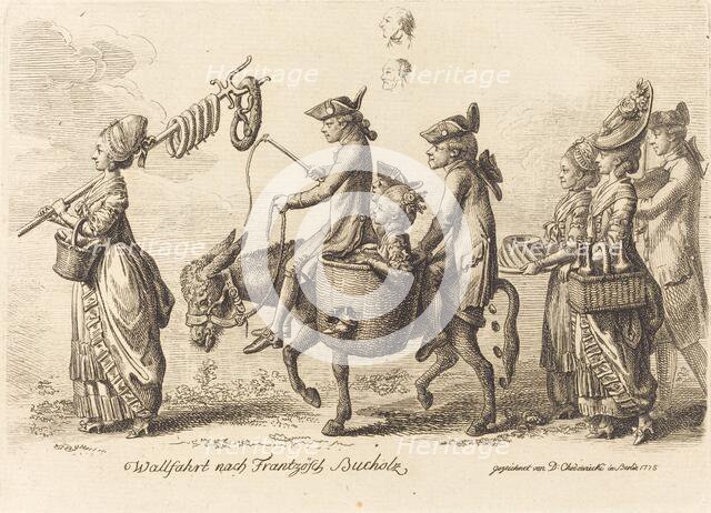 Pilgrimage to French Bucholz, 1775. Creator: Daniel Nikolaus Chodowiecki.