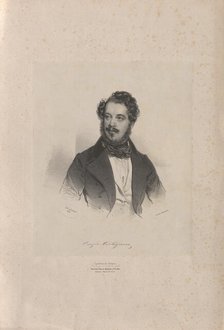 Portrait of the Opera singer Giovanni Orazio Cartagenova (1800-1841) , 1838. Creator: Kriehuber, Josef (1800-1876).