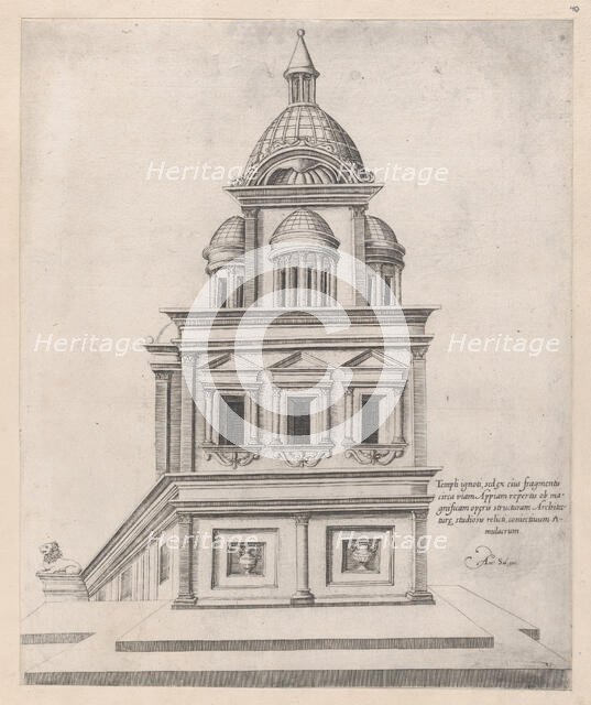 Speculum Romanae Magnificentiae: Temple near the Appian Way, 16th century., 16th century. Creator: Anon.