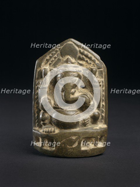 Relief plaque of seated Ganesha, early 17th century. Artist: Unknown.