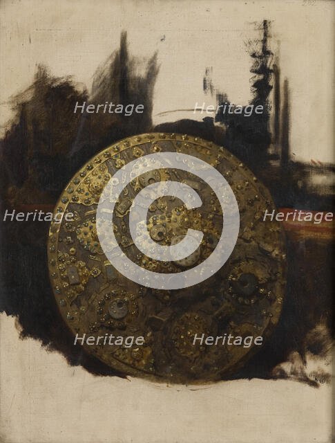 Study of an Oriental Shield, 1879. Creator: Stanislaus von Chlebowski.