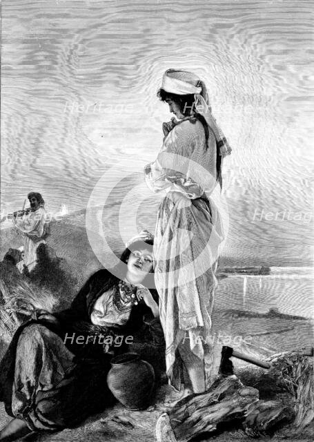 Evening on the Vistula - by J. Stryowsky, 1895. Creator: R. Jericke.