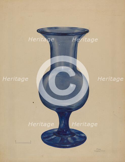Vase, c. 1936. Creator: John Tarantino.