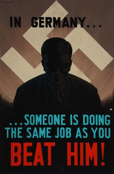 'Beat Him!', World War II poster, 1942.  Creator: Unknown.