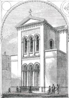 Exterior of the New Greek Church London Wall, 1850. Creator: Unknown.