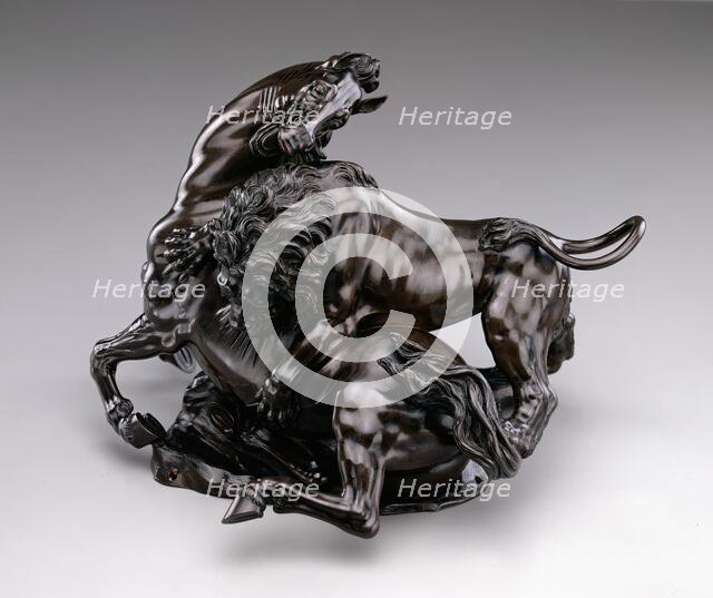 Lion Attacking Horse, c.between 1580 and 1590. Creator: Antonio Susini.