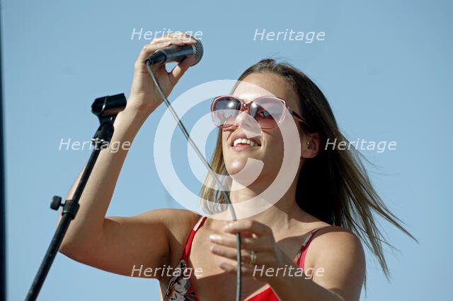 Kat Eaton, The Coalminers, Jazz on the Vine, Sevenoaks, Kent, 13Sep 2020. Creator: Brian O'Connor.