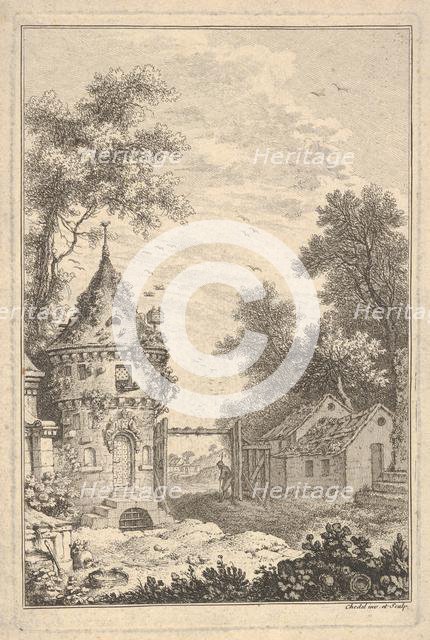 Garden Scene.n.d. Creator: Quentin Pierre Chedel.