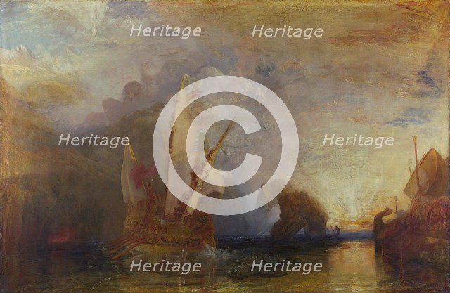 Ulysses deriding Polyphemus, 1829. Artist: Turner, Joseph Mallord William (1775-1851)