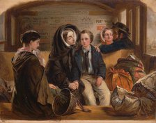 Second Class-The Parting. "Thus part we rich in sorrow, parting poor.", 1855. Creator: Abraham Solomon.