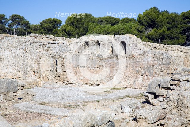 An agora and a stoa in the Greek city of Emporion, Empuries, Spain, 2007. Artist: Samuel Magal