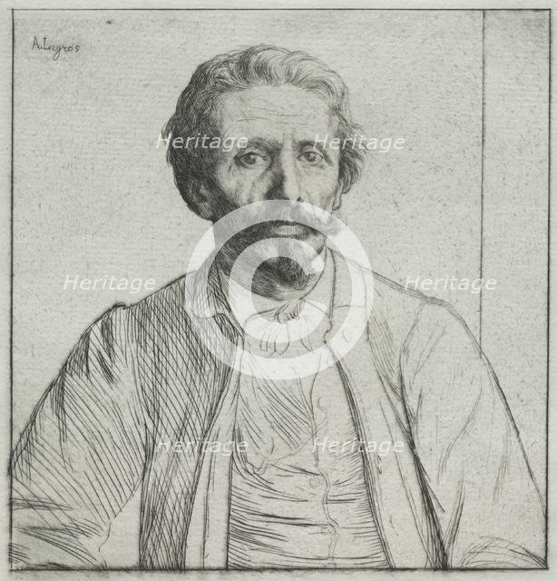 Auguste Delâtre, c. 1877. Creator: Alphonse Legros (French, 1837-1911).