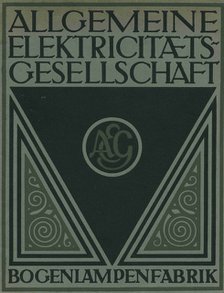 Title page of an AEG product brochure. Artist: Behrens, Peter (1868-1940)