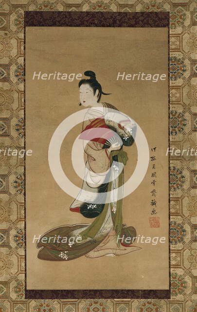 Courtesan, Late 18th-early 19th century. Creator: Tsukioka Sessai.