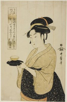 Naniwaya Okita, Japan, c. 1793. Creator: Kitagawa Utamaro.