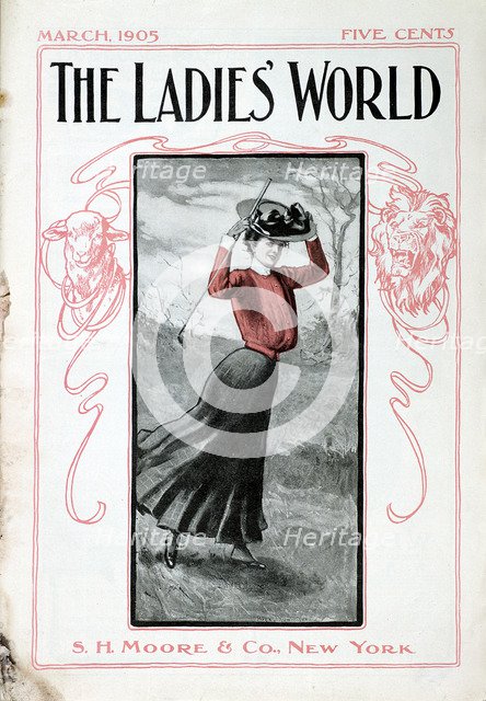 Cover of The Ladies World magazine, American, March 1905. Artist: Unknown