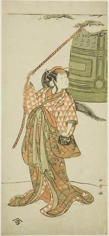 The Actor Arashi Hinaji I Dancing "Musume Dojo-ji" (The Maiden at Dojo Temple), Japan, c. 1772. Creator: Shunsho.
