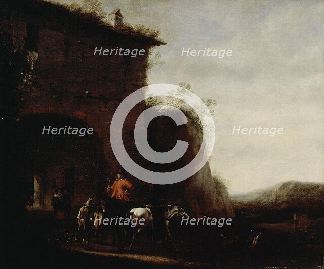 A Hunting scene, 1642-1674. Creator: Johannes Lingelbach.