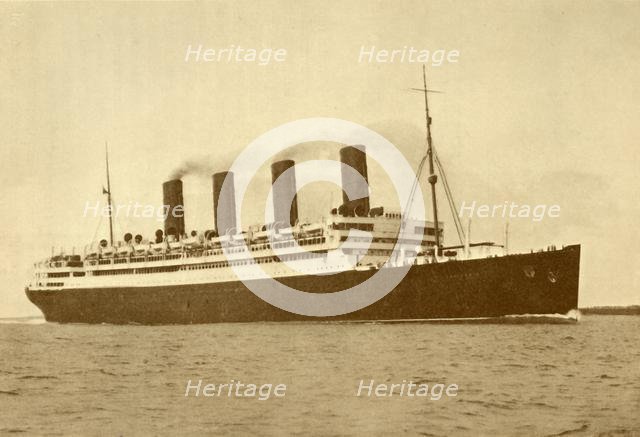 'The "Aquitania" (Cunard Line), 45,647 Tons', c1930. Creator: Unknown.