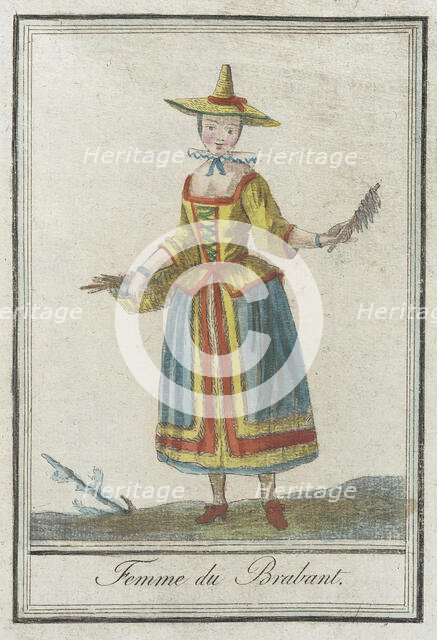 Costumes de Différents Pays, 'Femme du Brabant', c1797. Creators: Jacques Grasset de Saint-Sauveur, LF Labrousse.
