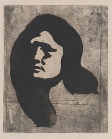 Head of a Woman, ca. 1904. Creator: Eugene Carriere.