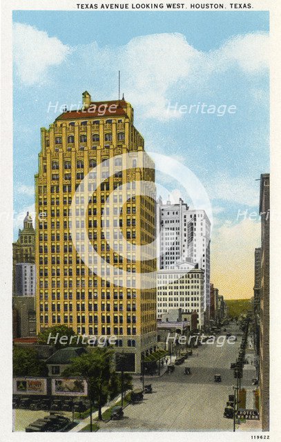 Texas Avenue, Houston, Texas, USA, 1928. Artist: Unknown
