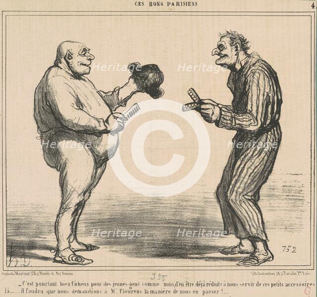 C'est pourtant bien facheux pour ..., 19th century. Creator: Honore Daumier.