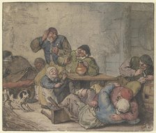 Lively farmers in an inn, after 1670. Creator: Adriaen van Ostade.
