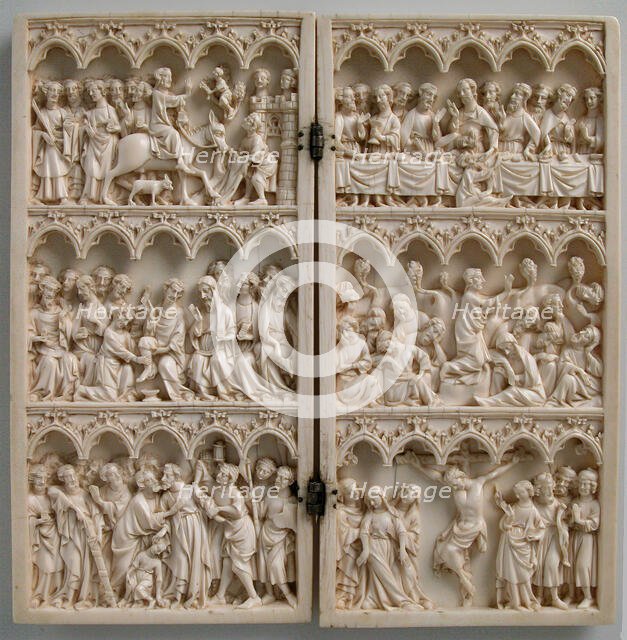 Diptych with Scenes from Christ's Passion, French, ca. 1350-75. Creator: Unknown.