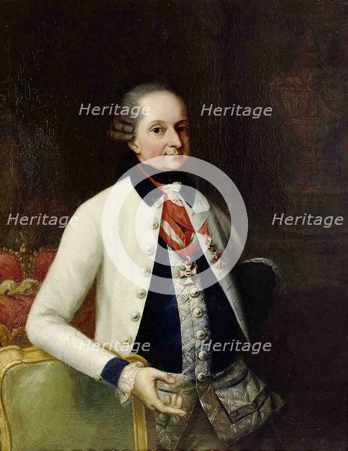 Nikolaus I, Prince Esterházy (1714-1790) in the uniform of his Hungarian Infantry Regiment No. 33. Artist: Knoller, Martin (1725-1804)