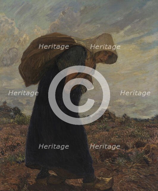 Peat Cutter, 1910. Creator: Mackensen; Fritz (1866-1953).