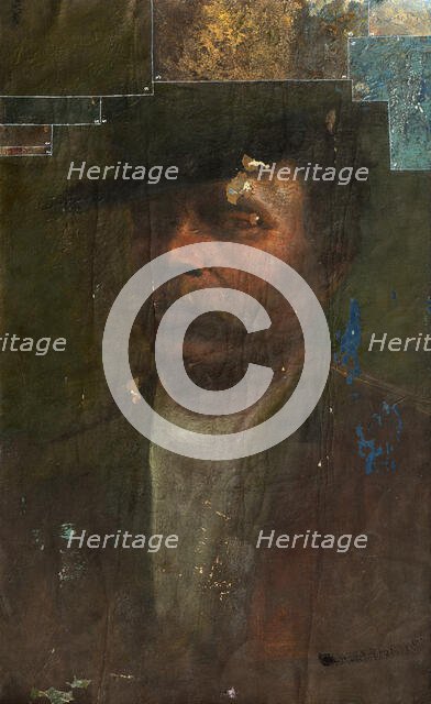 Study of a Farmer in a Hat, 1880-1900. Creator: Ladislav Mednyanszky.