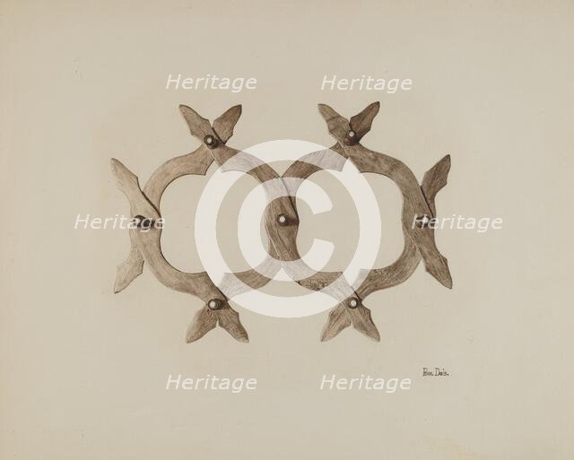 Hat-rack, c. 1941. Creator: Pearl Davis.
