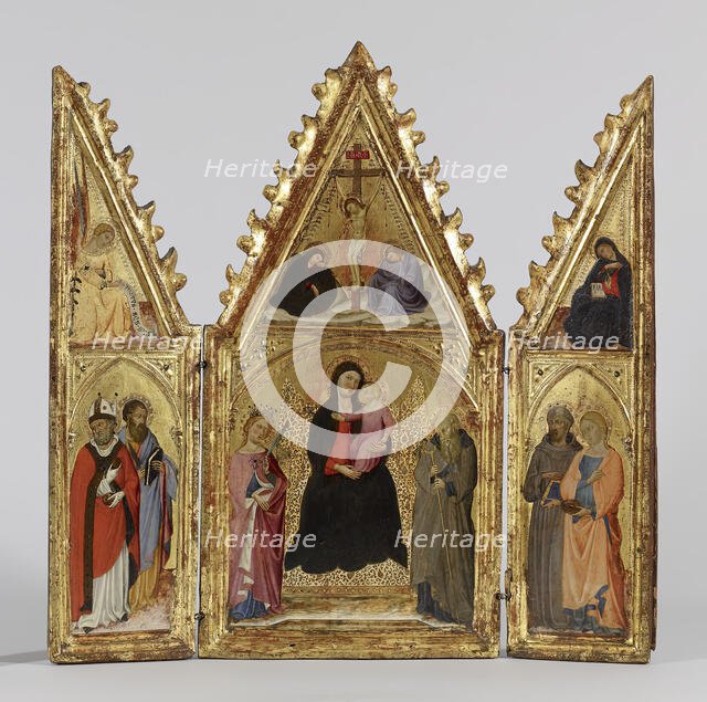 Madonna and Child Enthroned with Saints, c1380-1400. Creator: Master of Panzano.