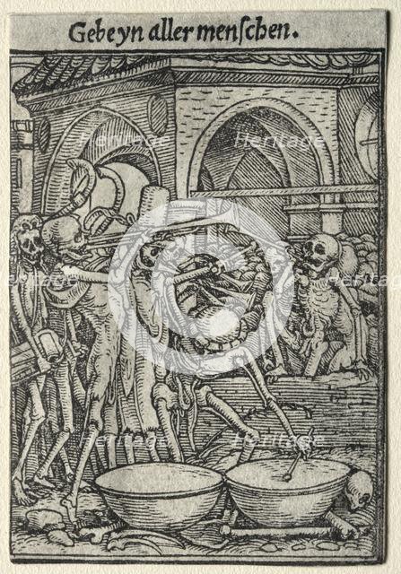 Dance of Death: The Trumpeters of Death. Creator: Hans Holbein (German, 1497/98-1543).