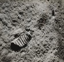 Buzz Aldrin's Footprint on the Surface of the Moon, 1969. Creator: NASA.