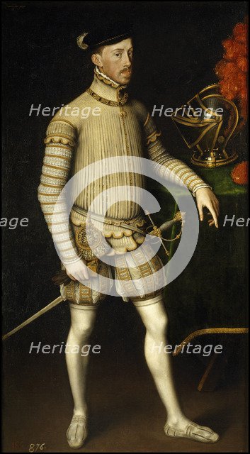 Portrait of Holy Roman Emperor Maximilian II of Austria (1527-1576), 1550. Artist: Mor, Antonis (Anthonis) (c. 1517-1577)