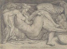 Leda and the Swan, 1544-66. Creator: Cornelis Bos.