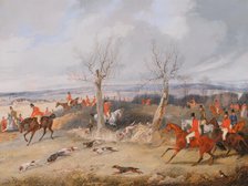 Hunting Scene: In Full Cry, ca. 1840. Creator: Henry Thomas Alken.