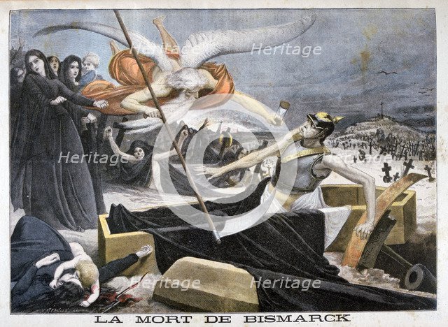 The death of Bismarck, 1898.  Creator: F Meaulle.