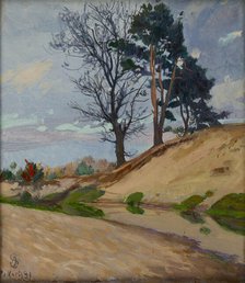 Sandy Bank of the Kamienna River, 1921. Creator: Ambrozy Sabatowski.