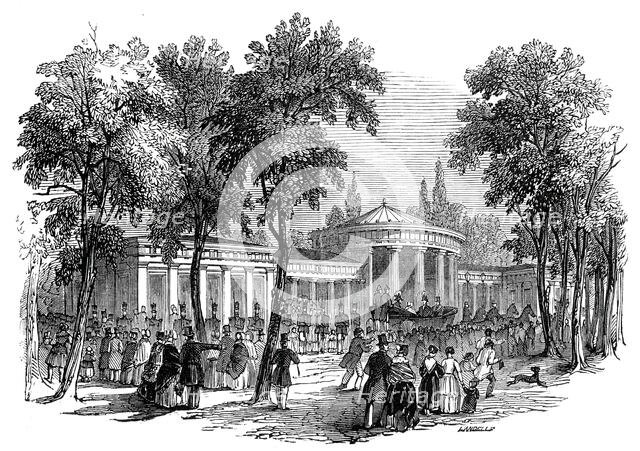 Fountain of Elise, Aix-la-Chapelle, 1845. Creator: Ebenezer Landells.