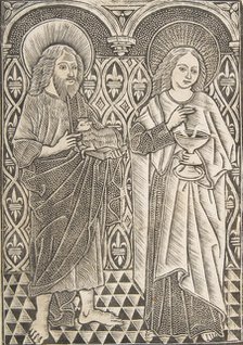 Saint John the Baptist and Saint John the Evangelist, 15th century. Creator: Master with the Cologne Arms.